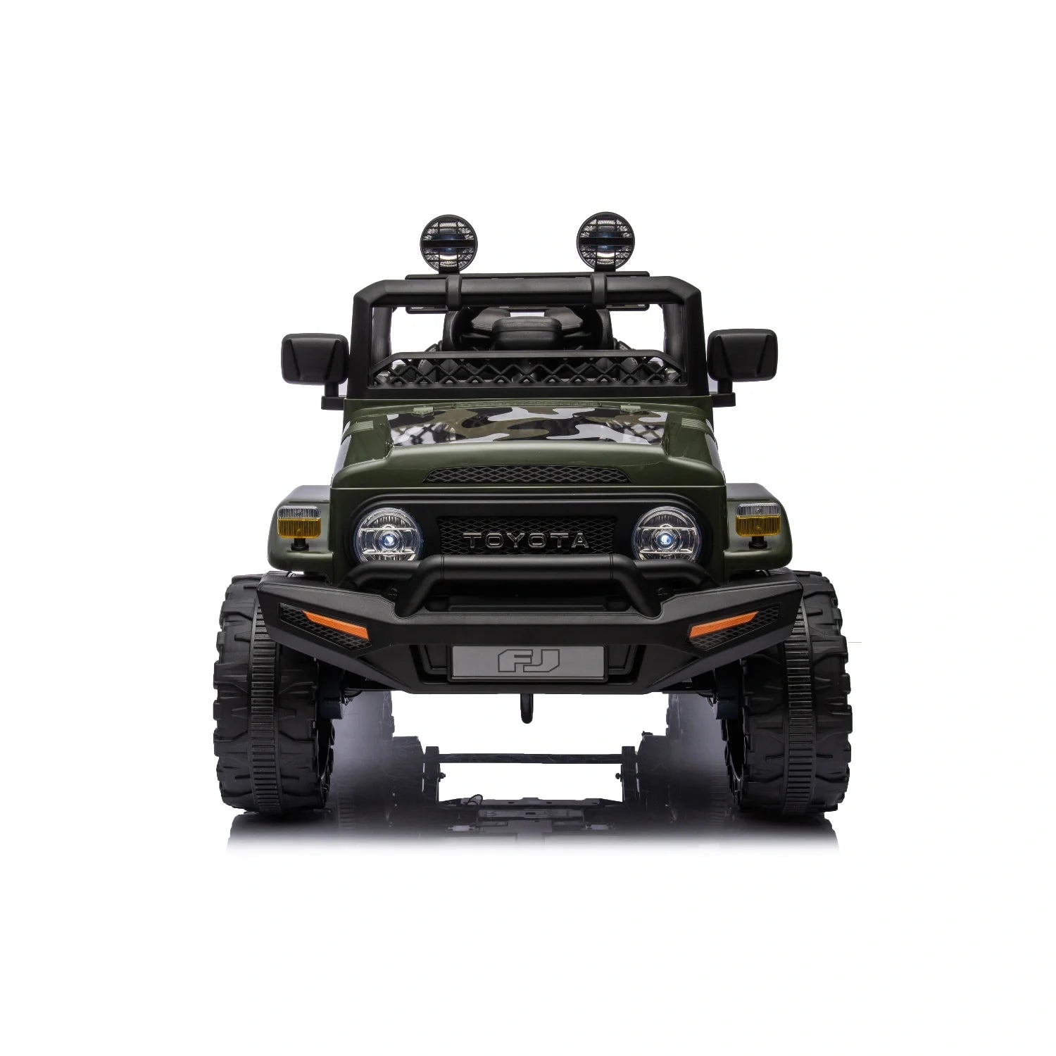 12V Licensed Toyota FJ Cruiser Kids Ride-On – Army Green Camouflage