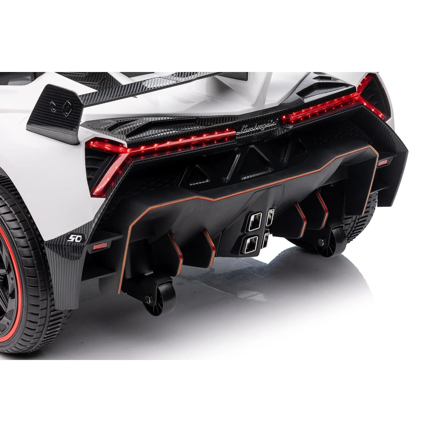 12V Licensed Lamborghini Veneno Kids Ride-On Car – White Electric Supercar