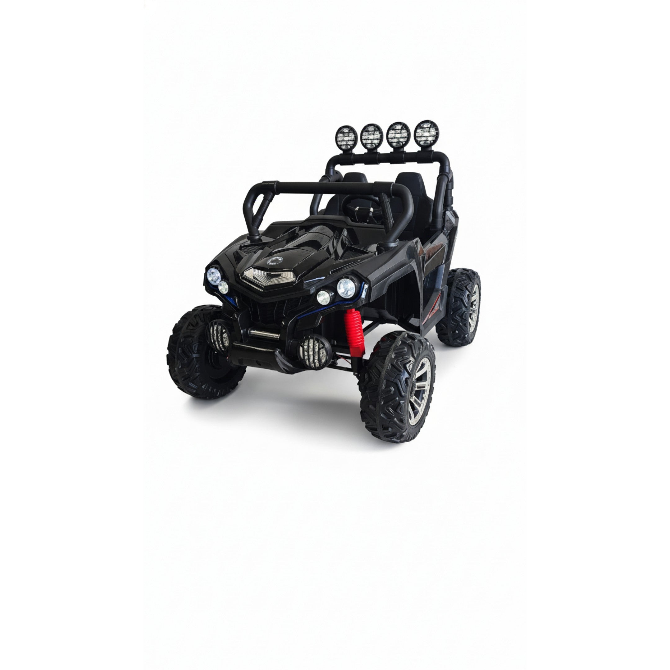 24V 800W Kids 4WD Off-Road Buggy – Spray Painted Black Electric UTV Ride-On