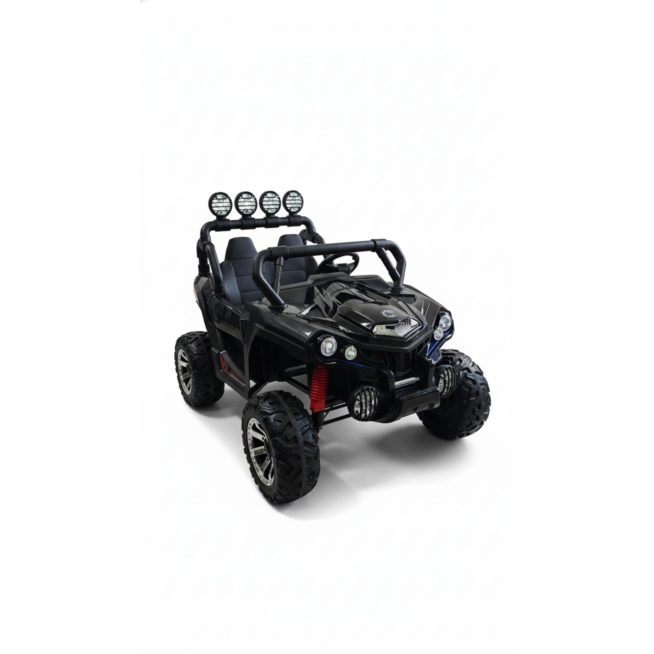24V 800W Kids 4WD Off-Road Buggy – Spray Painted Black Electric UTV Ride-On