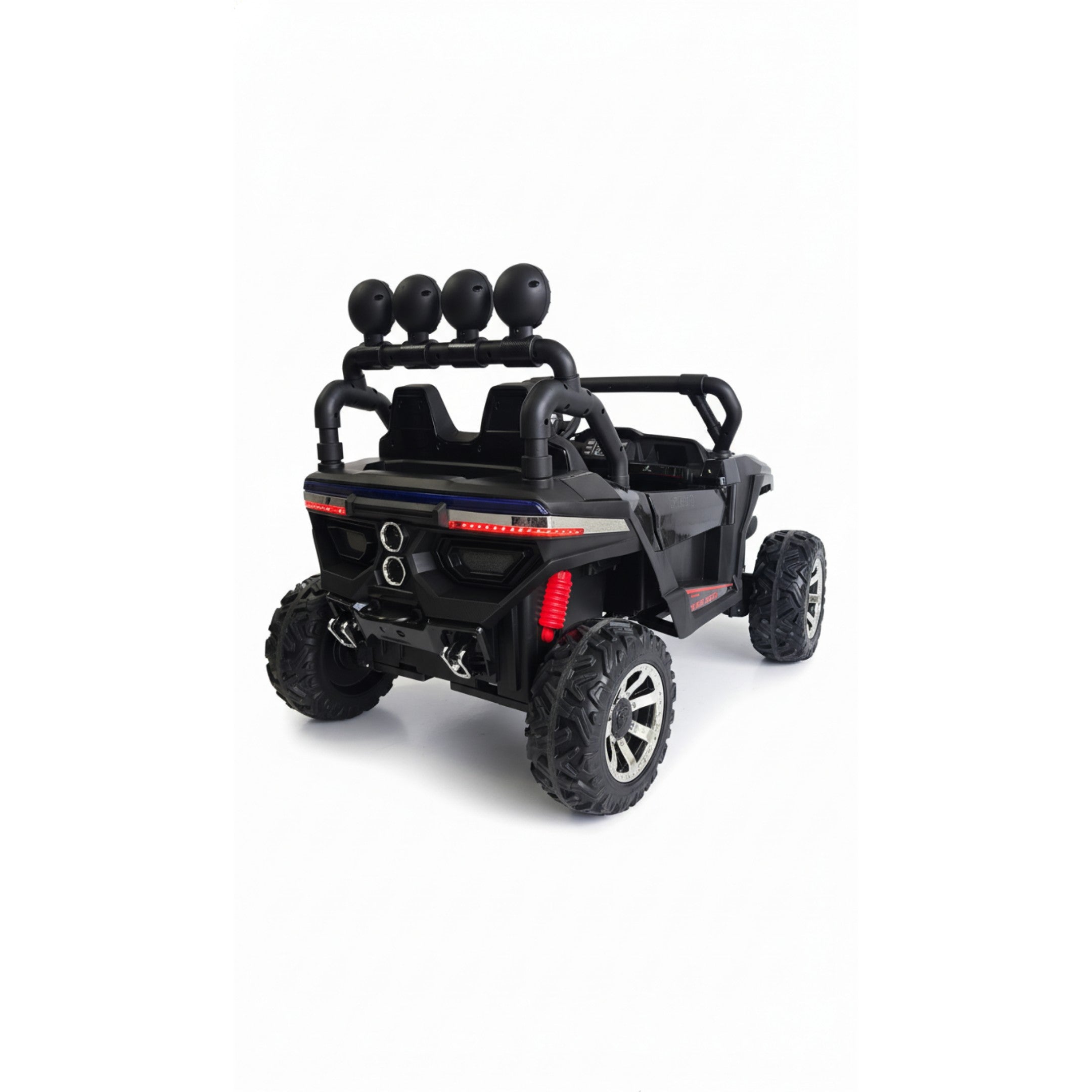 24V 800W Kids 4WD Off-Road Buggy – Spray Painted Black Electric UTV Ride-On