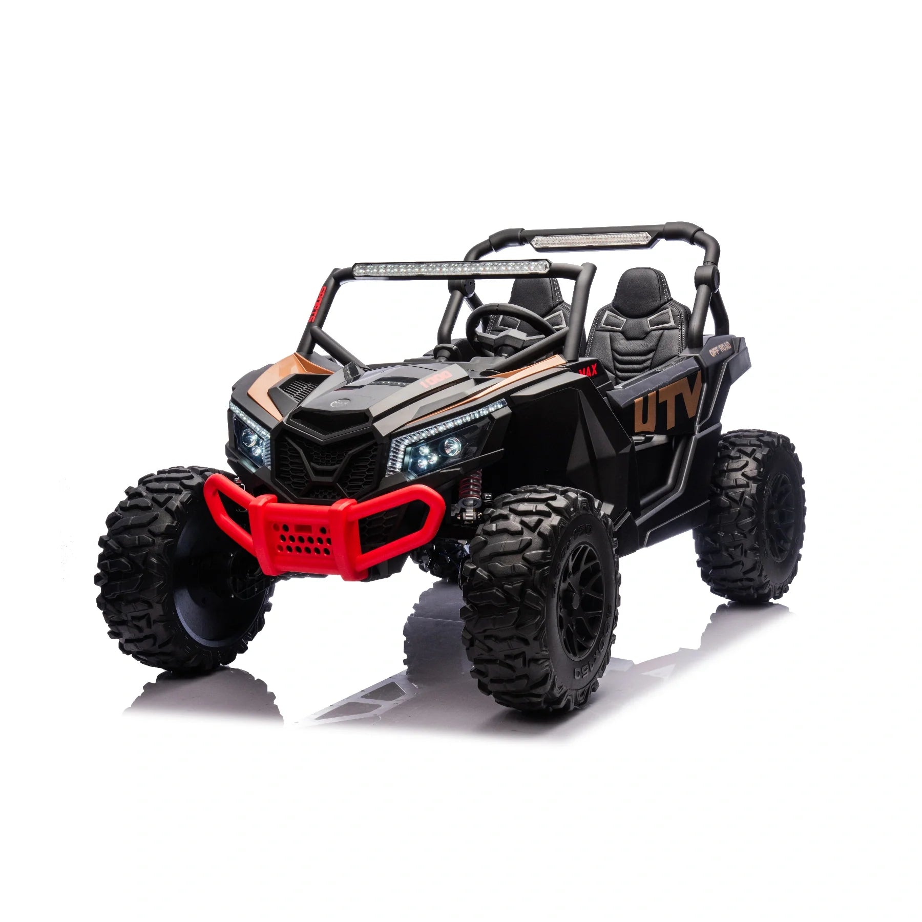 24V ZForce RZR Turbo Black Kids 4x4 Buggy – 1400W Electric King of UTVs Ride-On