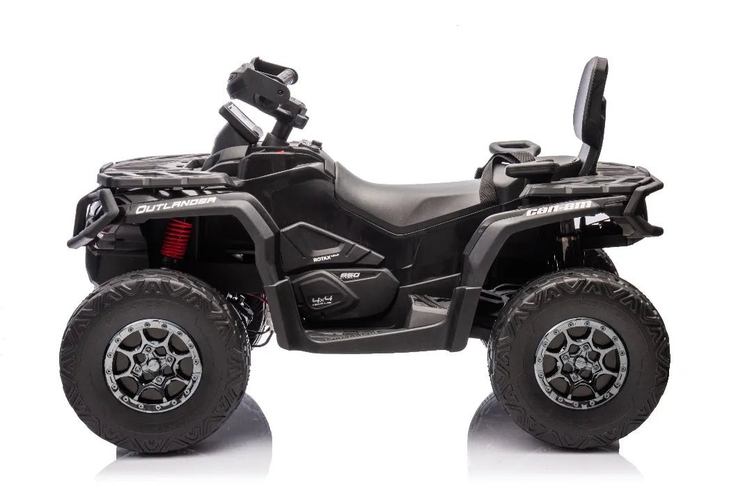 24V Can-Am Outlander 800W Kids ATV – Black 2-Seater 4×4 Quad Bike