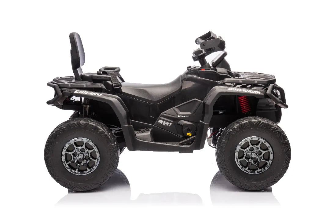 24V Can-Am Outlander 800W Kids ATV – Black 2-Seater 4×4 Quad Bike