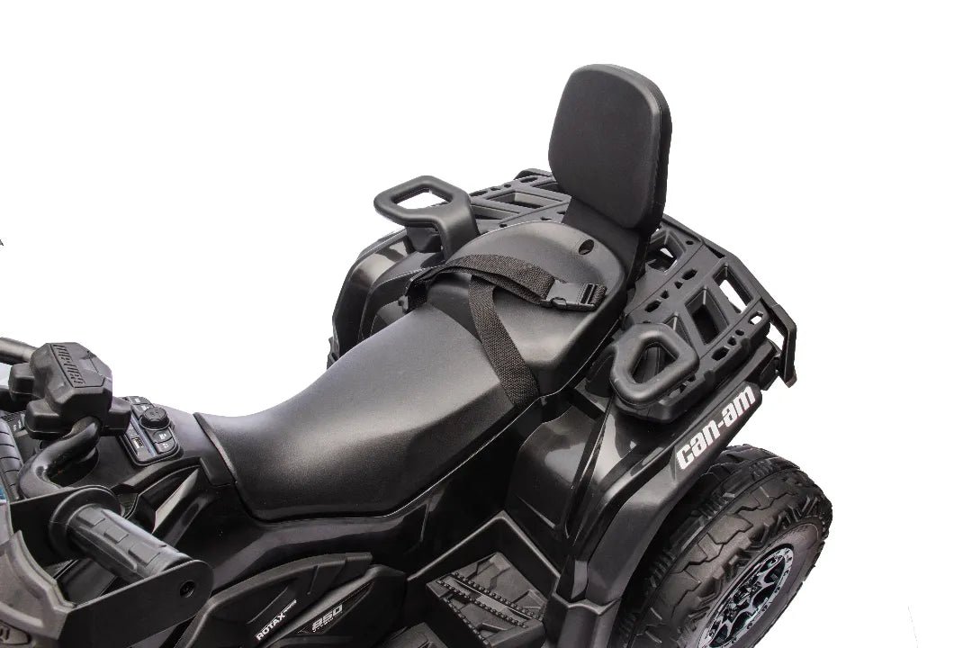24V Can-Am Outlander 800W Kids ATV – Black 2-Seater 4×4 Quad Bike
