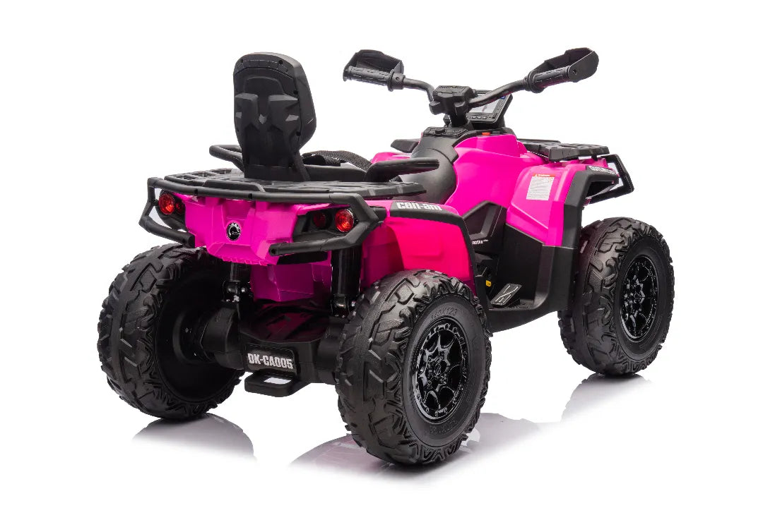 24V Can-Am Outlander Monster Kids ATV – Pink 800W 2-Seater Quad Bike