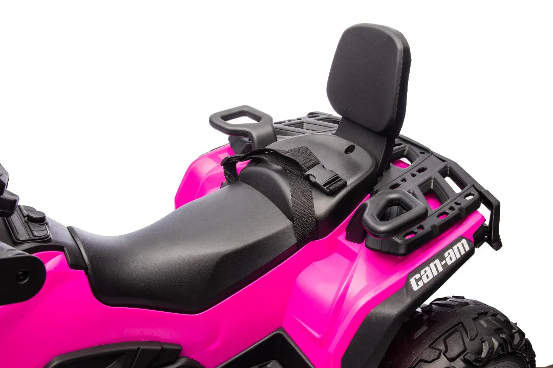 24V Can-Am Outlander Monster Kids ATV – Pink 800W 2-Seater Quad Bike