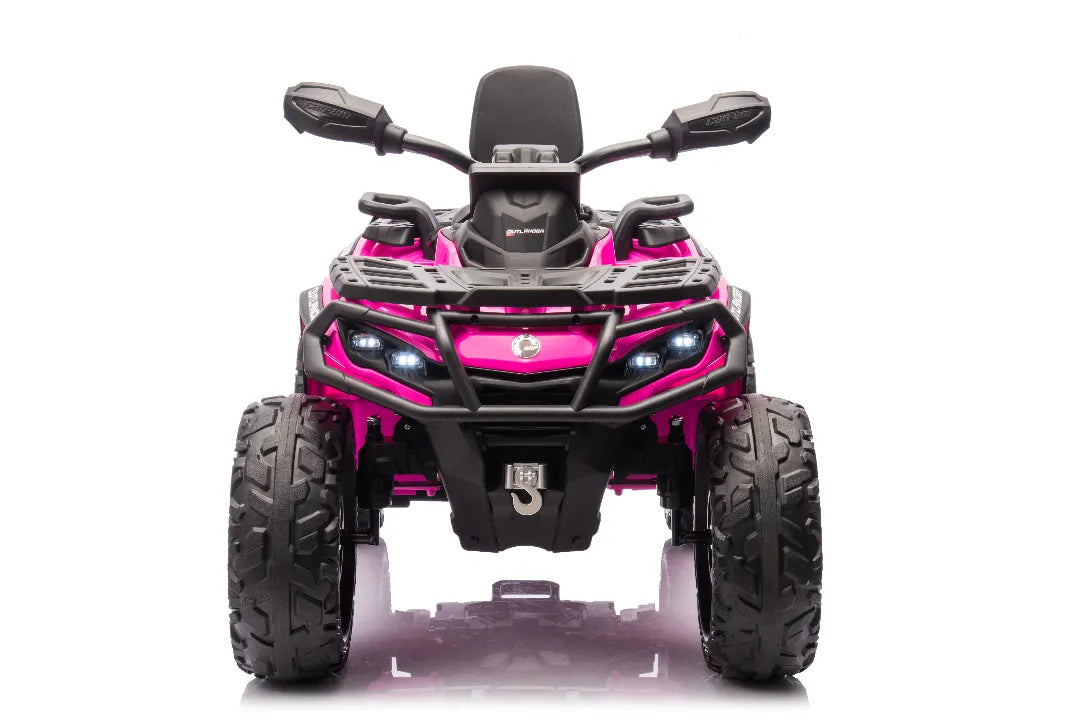 24V Can-Am Outlander Monster Kids ATV – Pink 800W 2-Seater Quad Bike