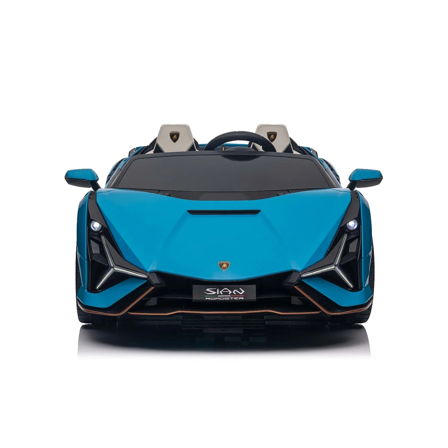 24V Lamborghini Sian Roadster – Blue Two-Seat Kids Electric Supercar