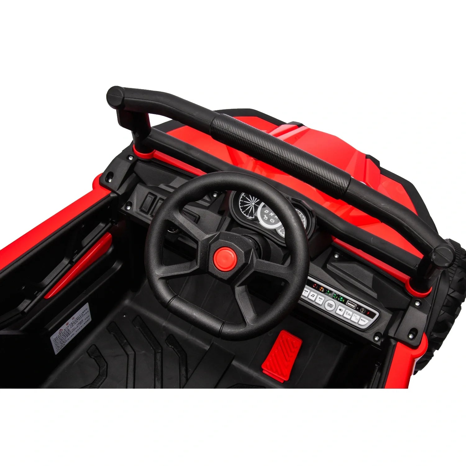 24V Kids Off-Road Electric Buggy – Red 4WD Single-Seater with EVA Wheels