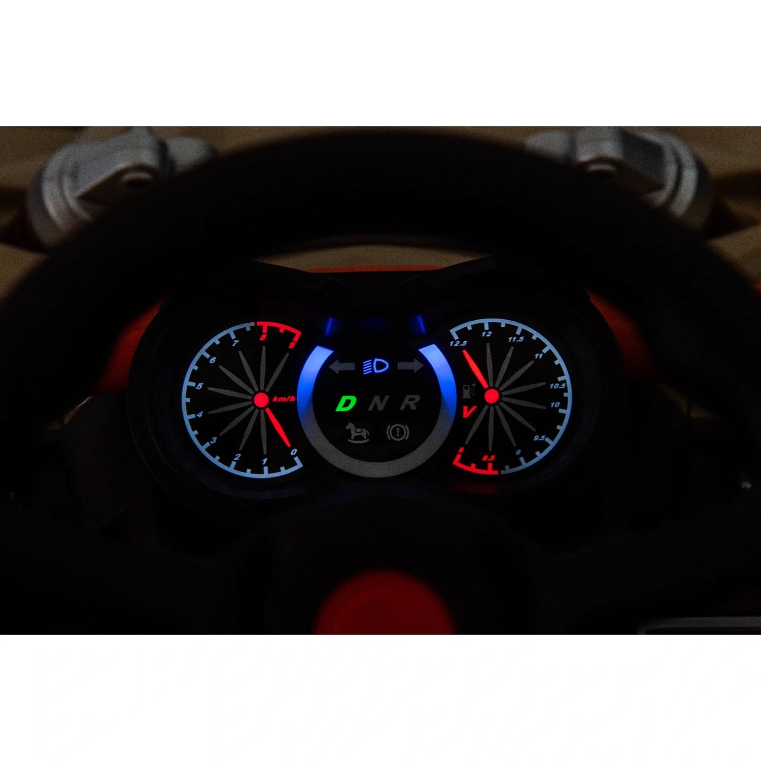 24V Kids Electric Buggy – Khaki 4WD Single-Seater Off-Road Ride-On Car