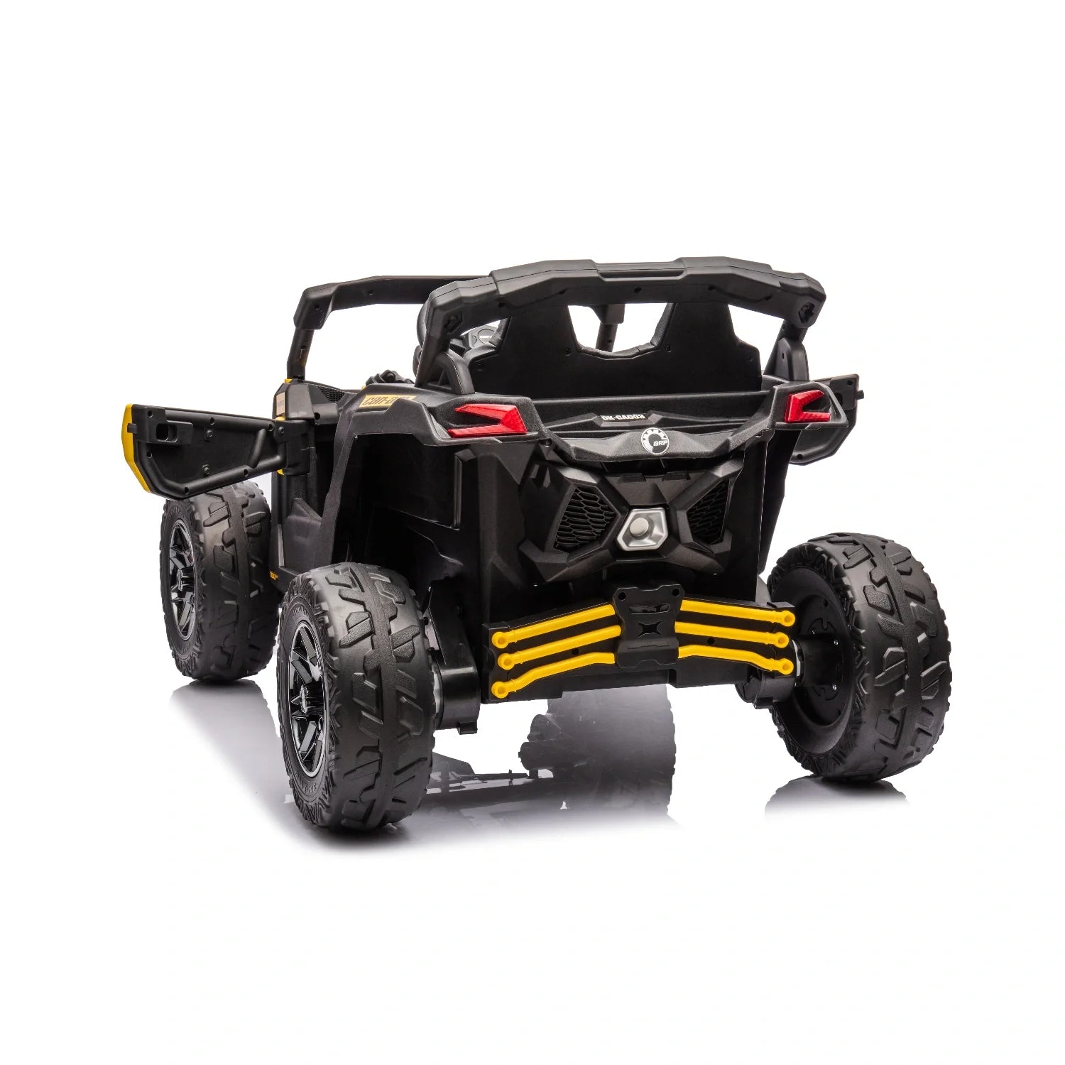 24V Can-Am Maverick UTV – Yellow 800W Kids 4WD Electric Off-Road Buggy