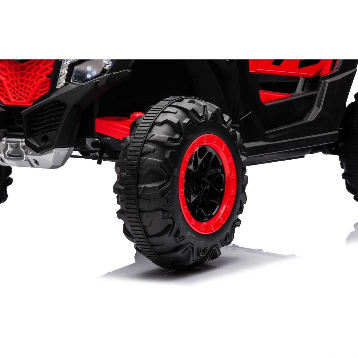 24V Kids Off-Road Electric Buggy – Red 4WD Single-Seater with EVA Wheels