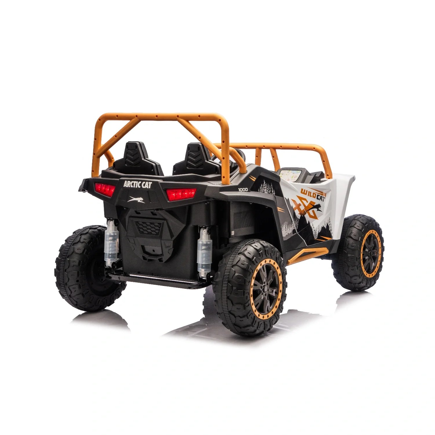 24V Wildcat XL Arctic Cat Kids 4WD Ride-On Buggy – White Two-Seater