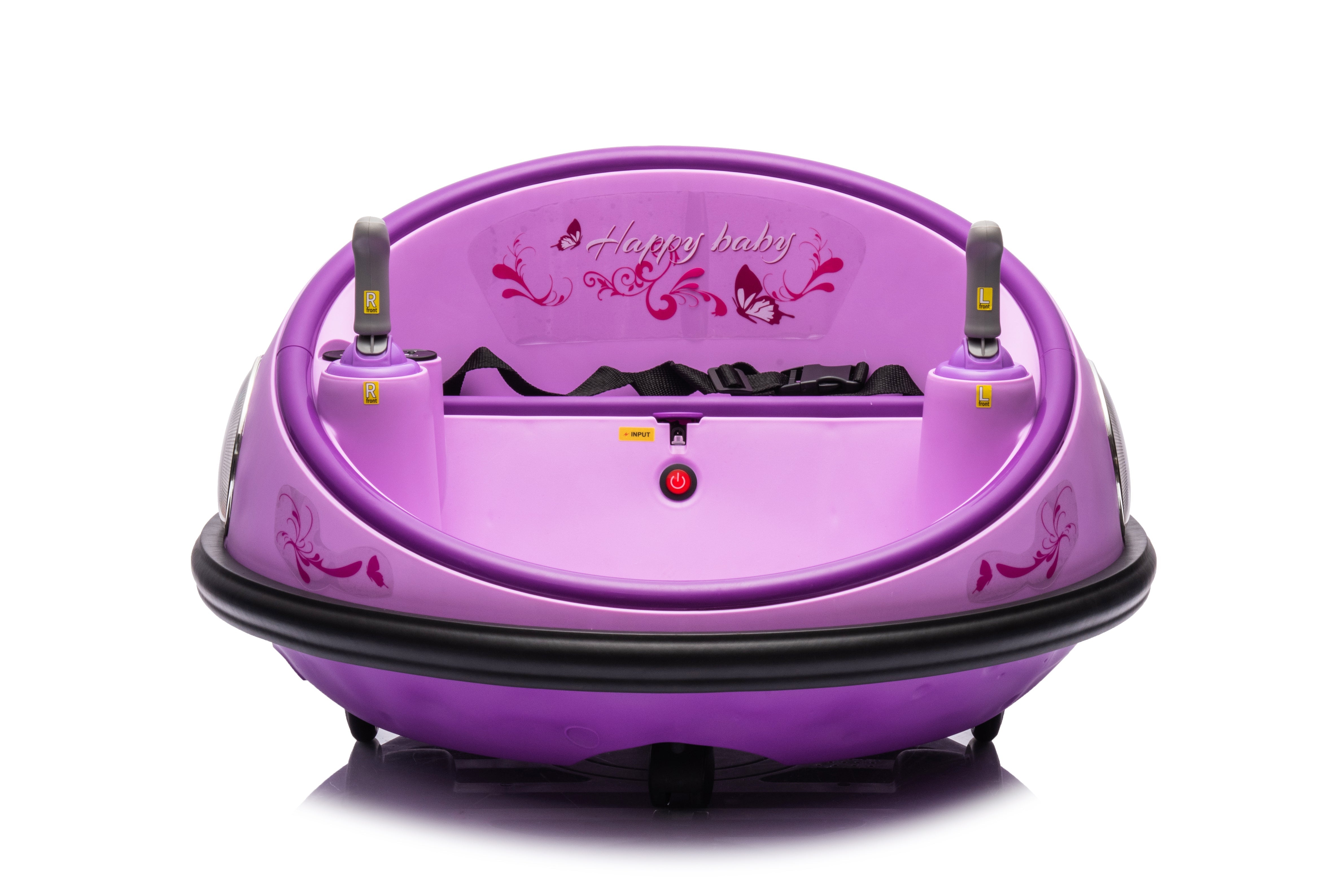 12V Kids Electric Bumper Car with Remote Control – Purple
