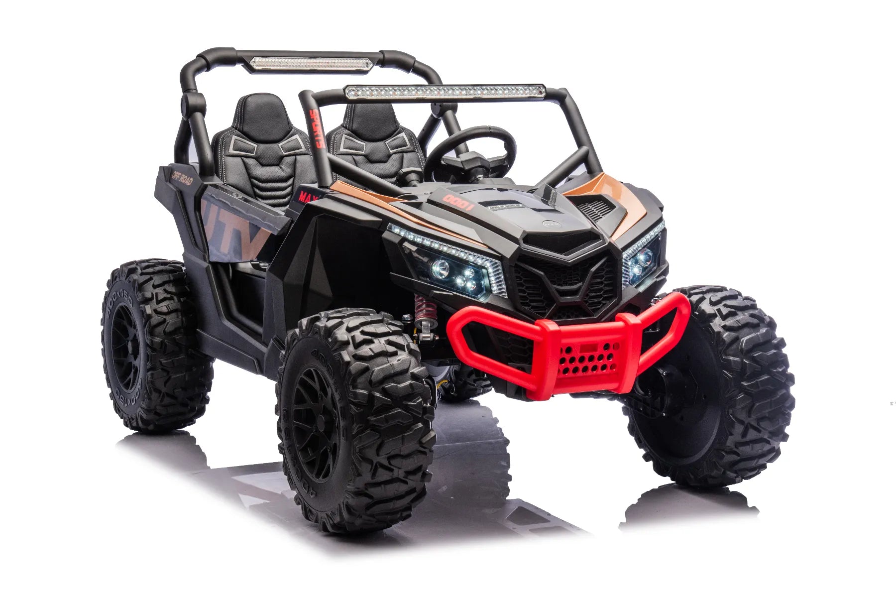 24V ZForce RZR Turbo Black Kids 4x4 Buggy – 1400W Electric King of UTVs Ride-On
