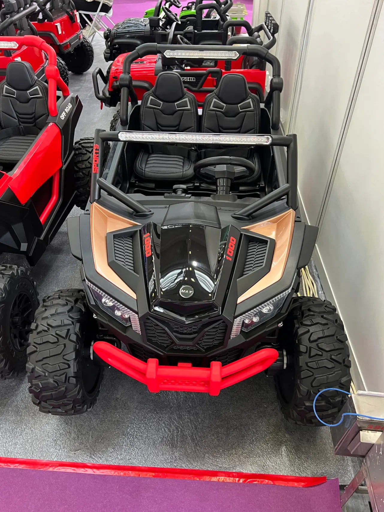 24V ZForce RZR Turbo Black Kids 4x4 Buggy – 1400W Electric King of UTVs Ride-On