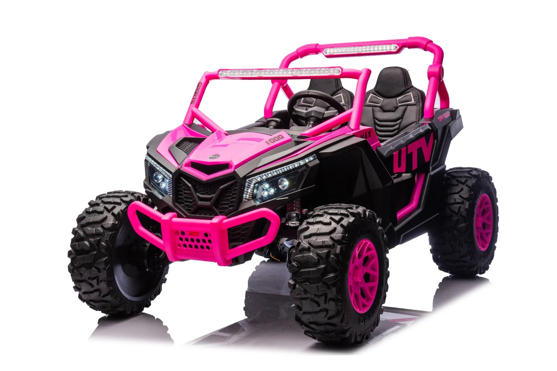 24V ZForce RZR Turbo Pink Kids 4x4 Buggy – 1400W Electric King of UTVs Ride-On