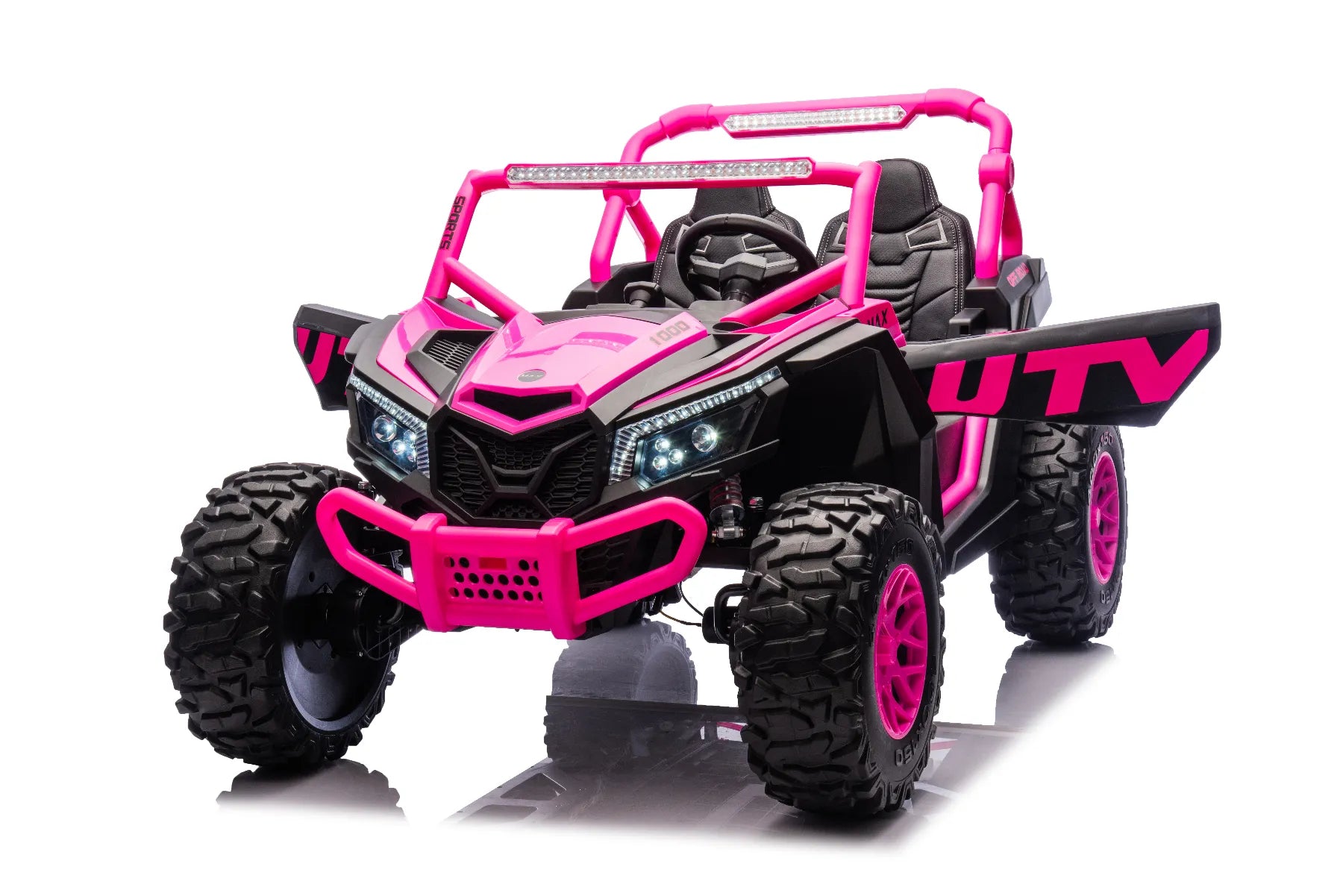 24V ZForce RZR Turbo Pink Kids 4x4 Buggy – 1400W Electric King of UTVs Ride-On