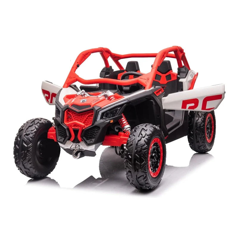 Thumbnail of a red licensed Can-Am ride-on UTV car