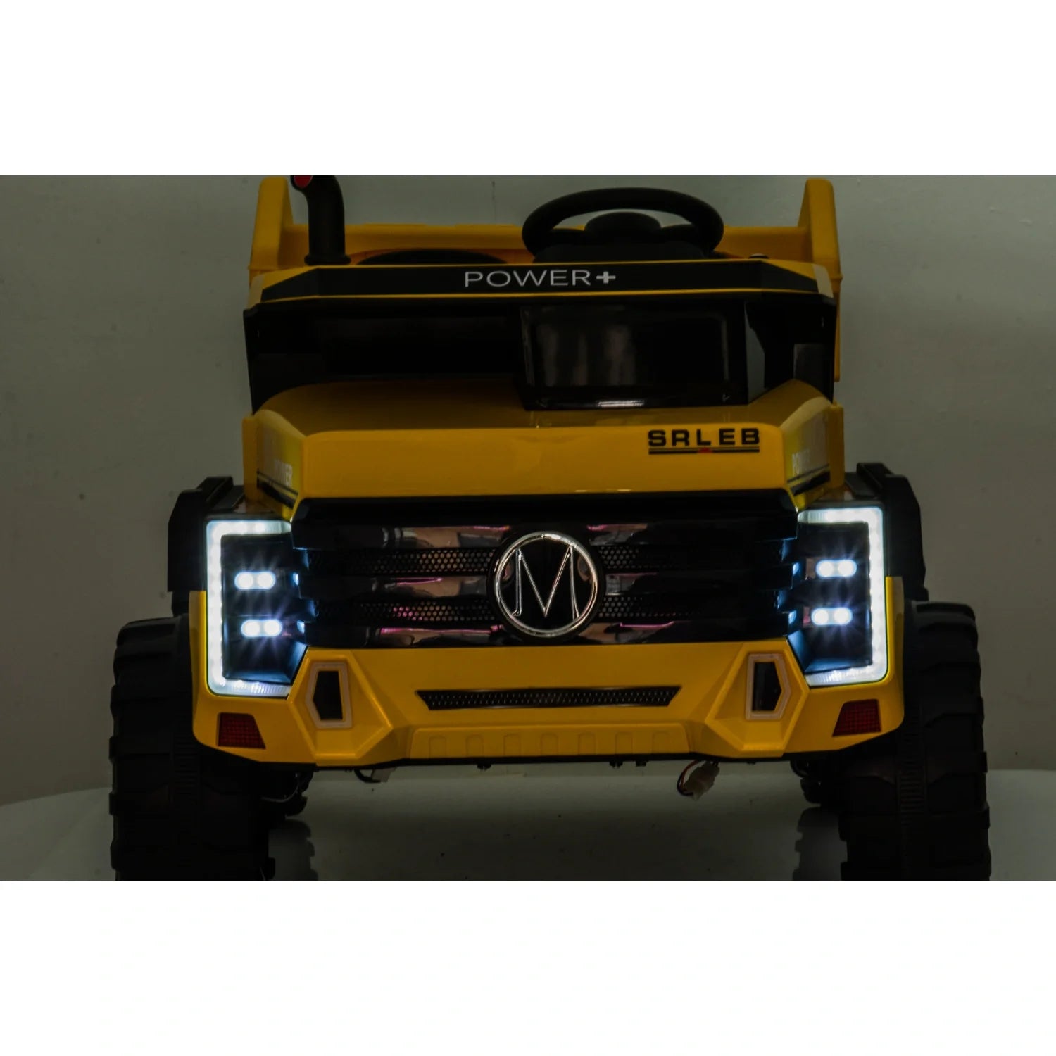 24V Kids Construction Tipper Truck – Yellow 2-Seater Ride-On Dump Truck