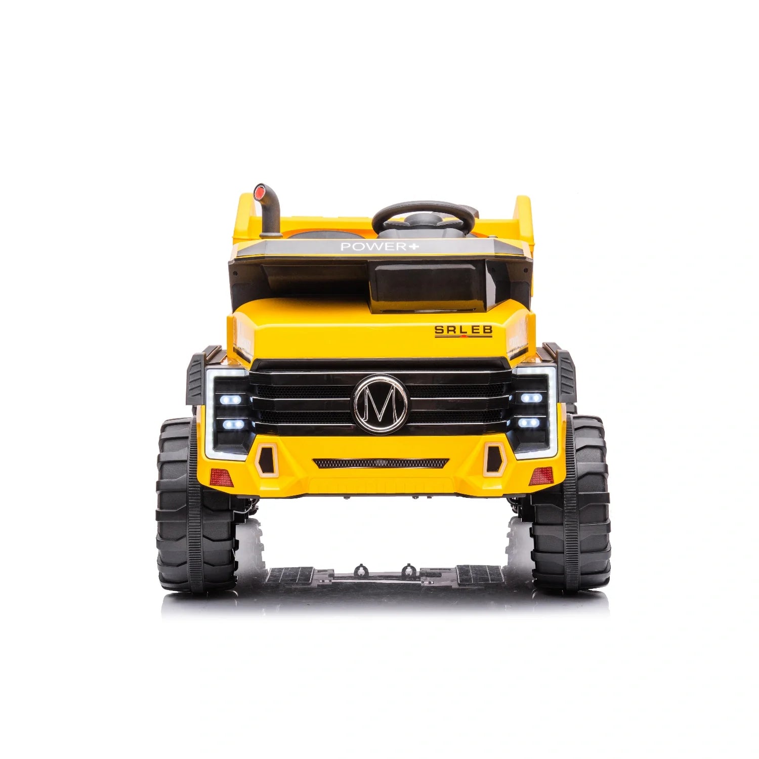 24V Kids Construction Tipper Truck – Yellow 2-Seater Ride-On Dump Truck