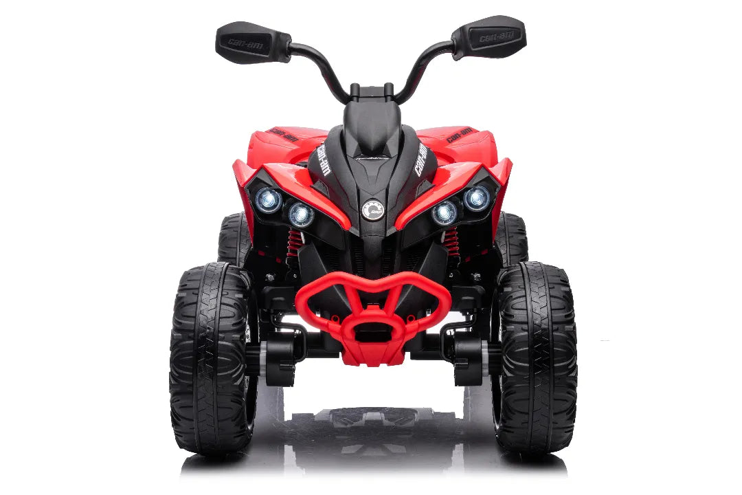 Red 24V Can-Am Renegade Kids 4×4 ATV – Single-Seat Electric Quad Bike with Bluetooth