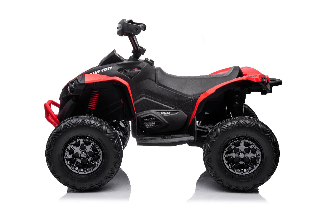 Red 24V Can-Am Renegade Kids 4×4 ATV – Single-Seat Electric Quad Bike with Bluetooth