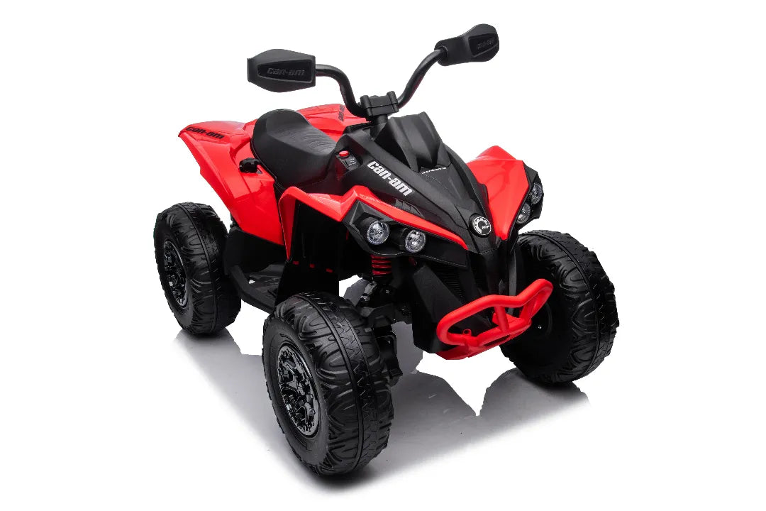 Red 24V Can-Am Renegade Kids 4×4 ATV – Single-Seat Electric Quad Bike with Bluetooth