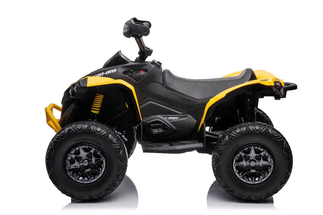 24V Can-Am Renegade Kids ATV – Yellow 4×4 Electric Quad Bike