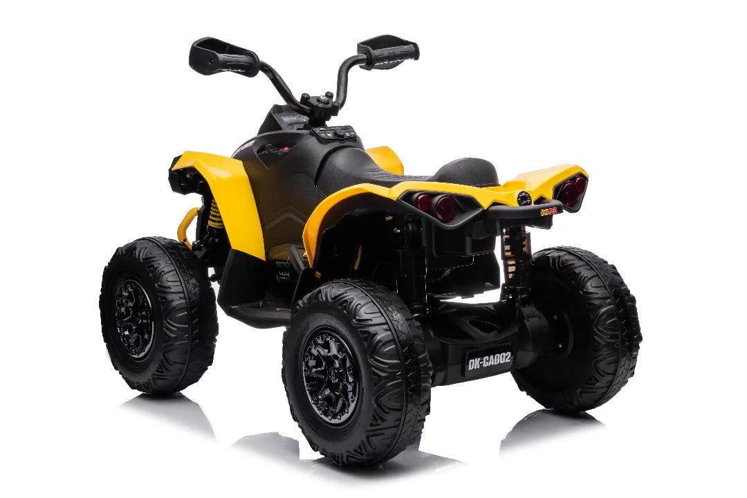 24V Can-Am Renegade Kids ATV – Yellow 4×4 Electric Quad Bike