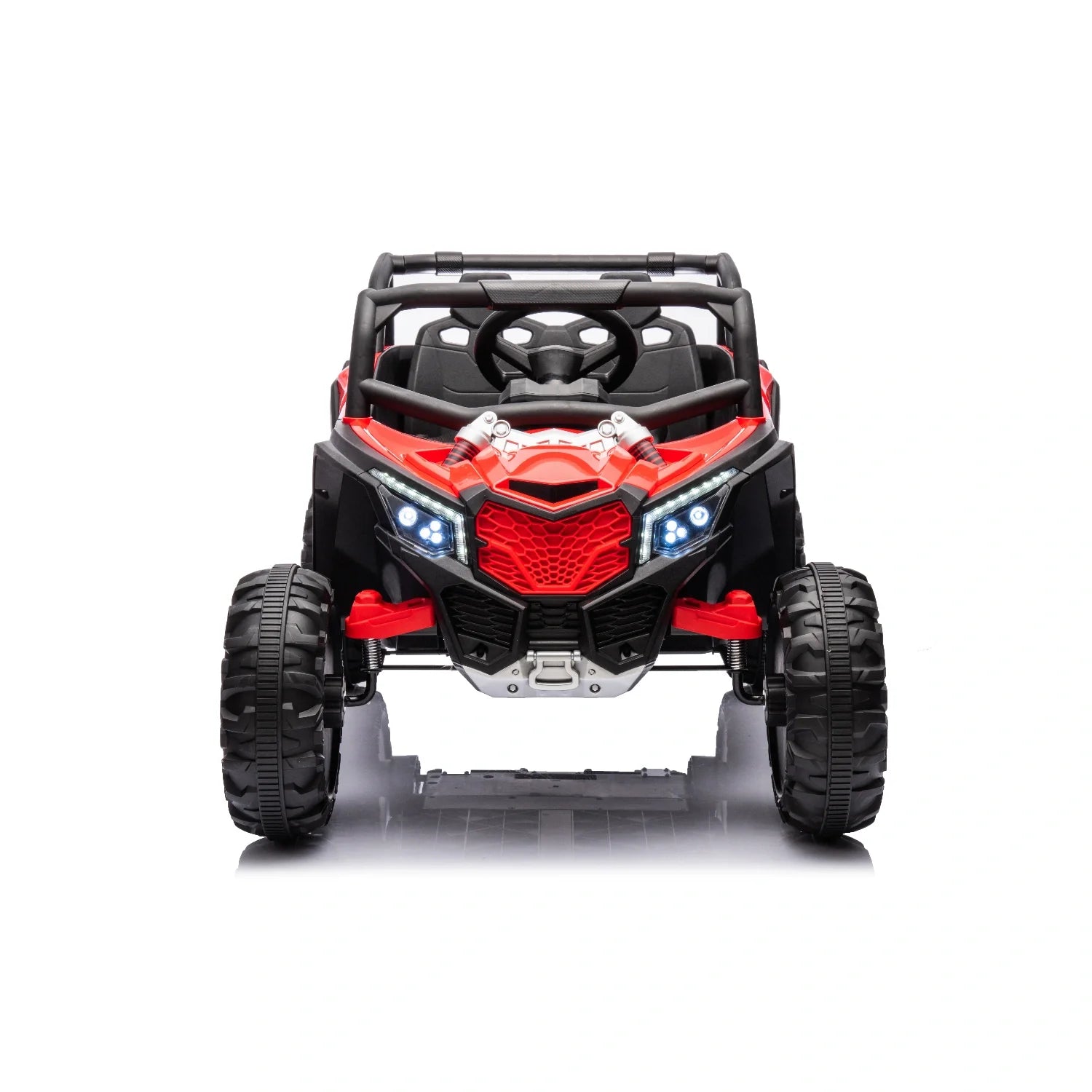 24V Kids Off-Road Electric Buggy – Red 4WD Single-Seater with EVA Wheels