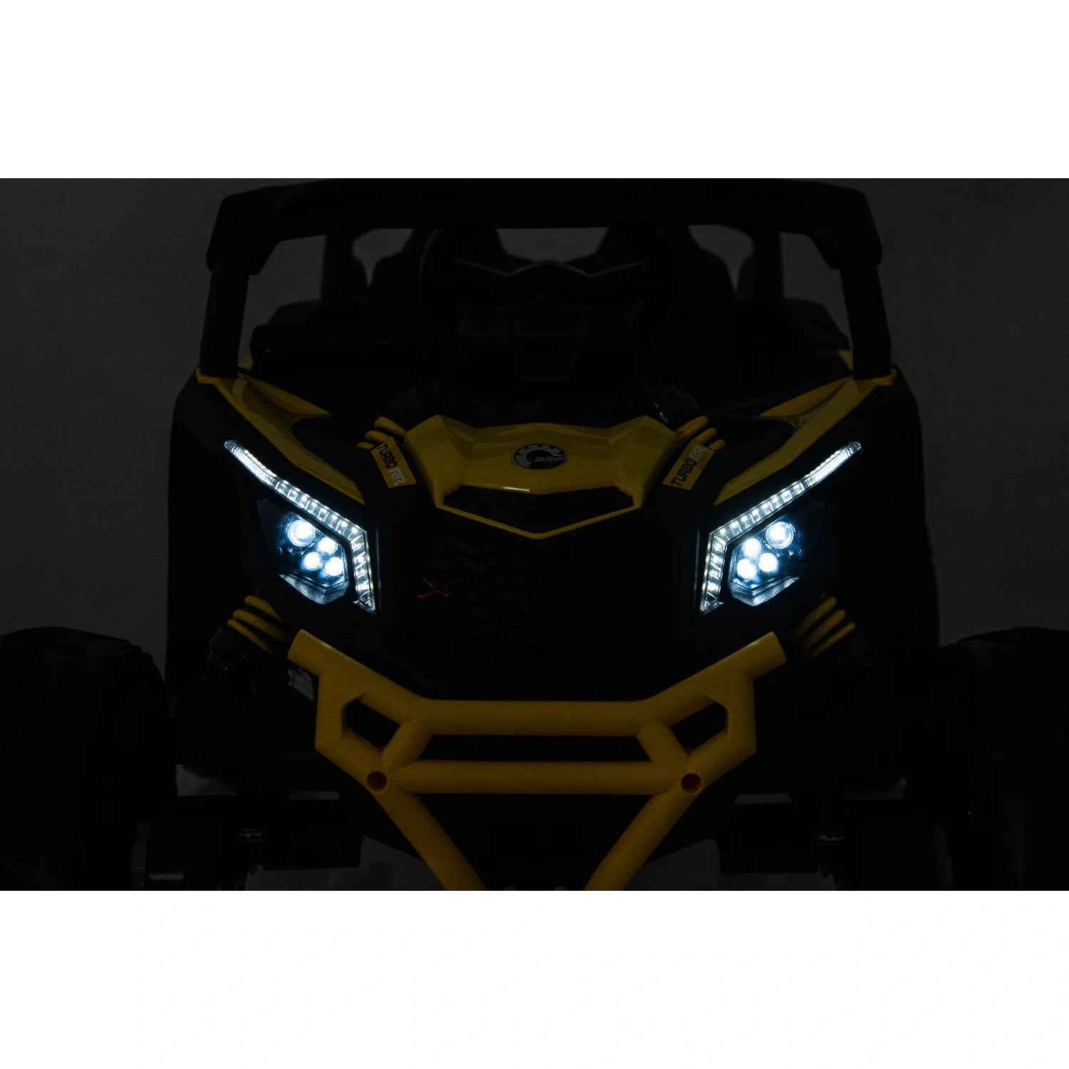 24V Can-Am Maverick UTV – Yellow 800W Kids 4WD Electric Off-Road Buggy