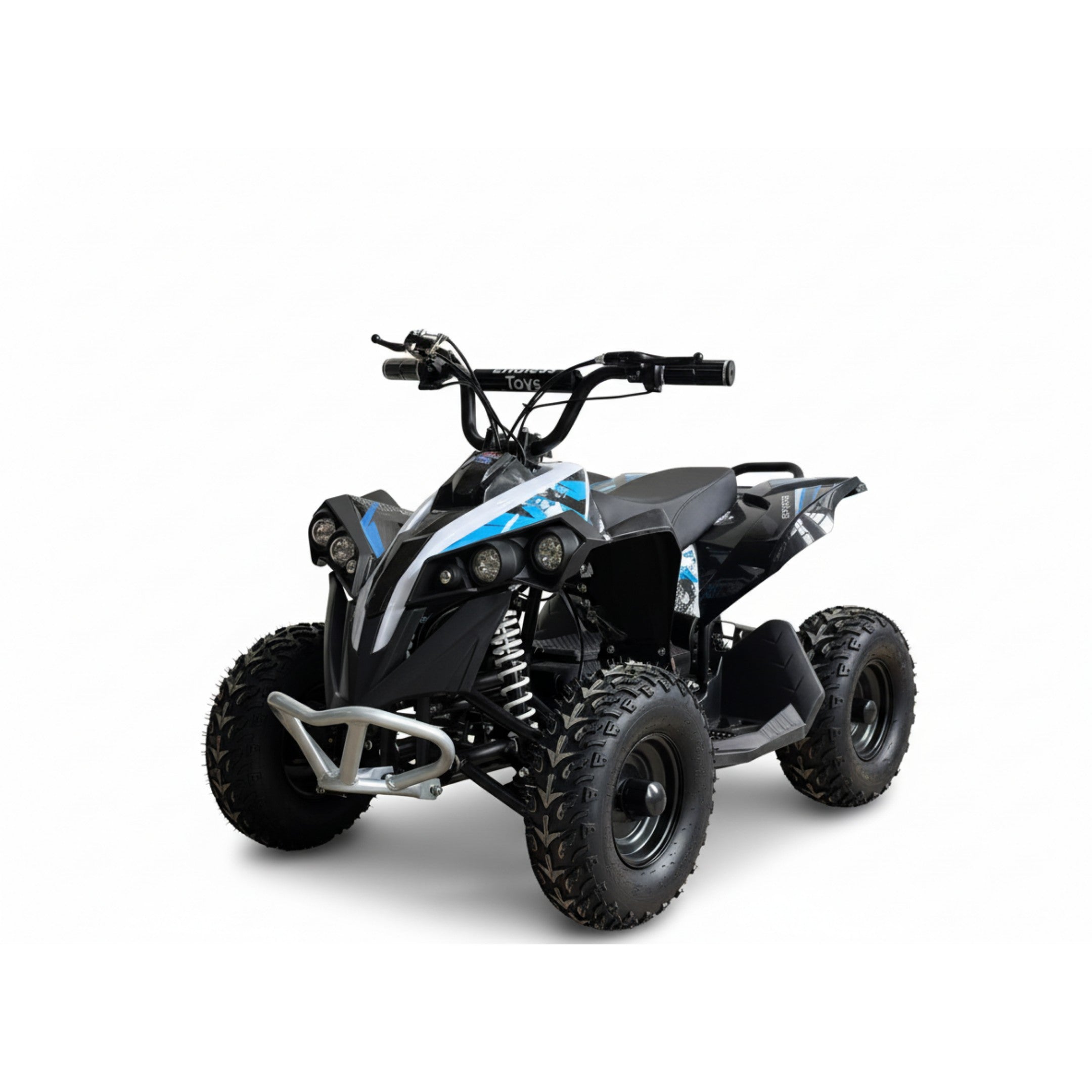 48V 1000W Kids Electric Quad Bike – Black & Blue High-Power Off-Road ATV