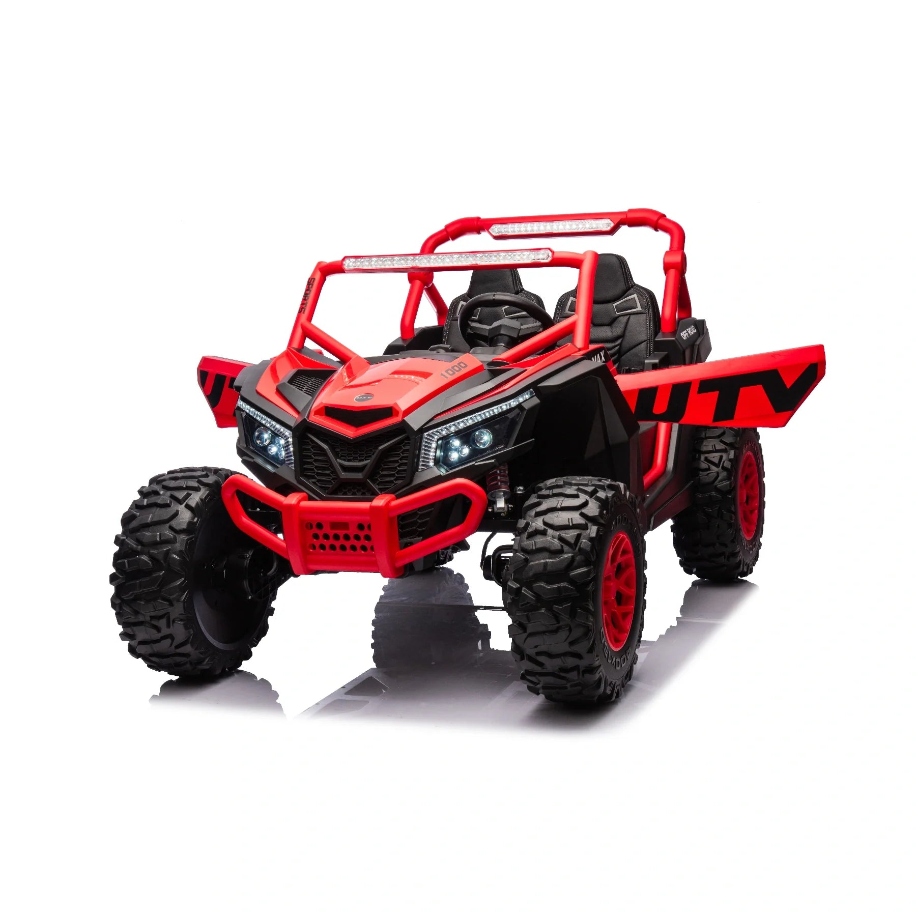 24V ZForce RZR Turbo Red Kids 4x4 Buggy – 1400W Electric King of UTVs Ride-On