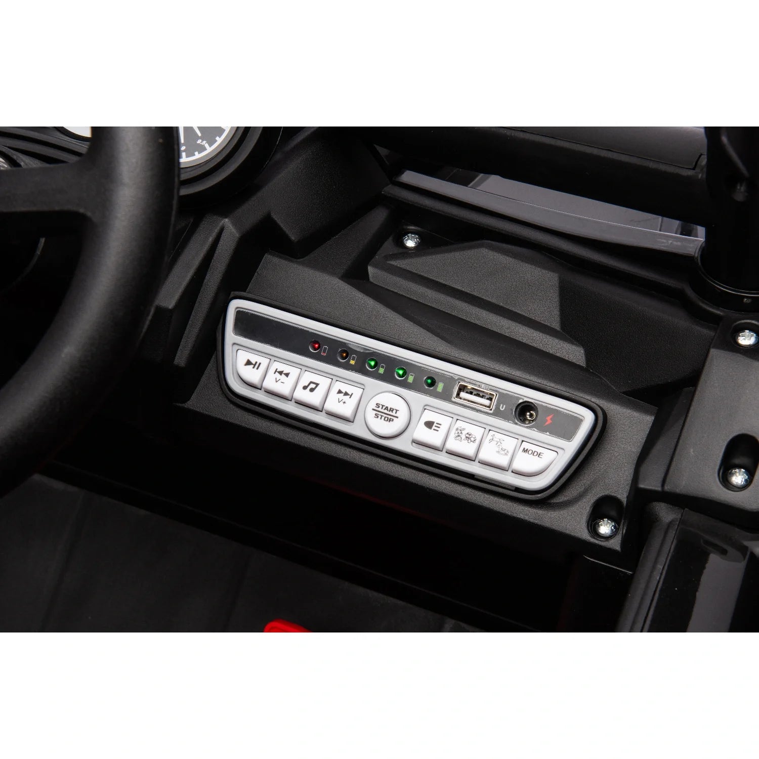 24V 4WD Kids Electric Buggy – Black Off-Road Single-Seater Ride-On