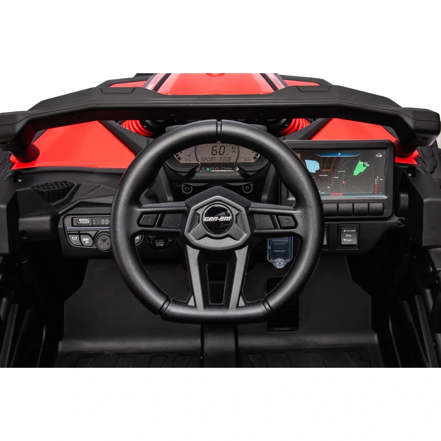 24V Can-Am Maverick UTV – Red 800W Kids 4WD Electric Off-Road Buggy