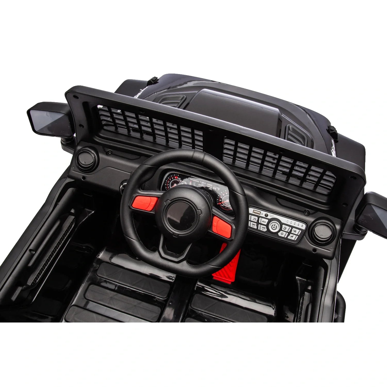 12V Kids Electric Jeep Ride-On Car – Black Off-Road Style with Remote Control