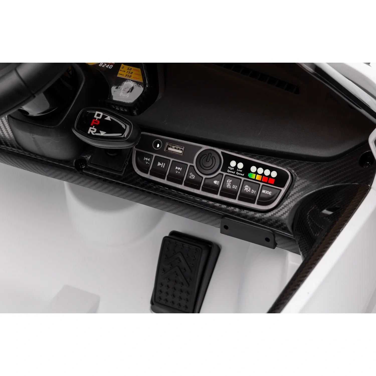 12V Licensed Lamborghini Veneno Kids Ride-On Car – White Electric Supercar