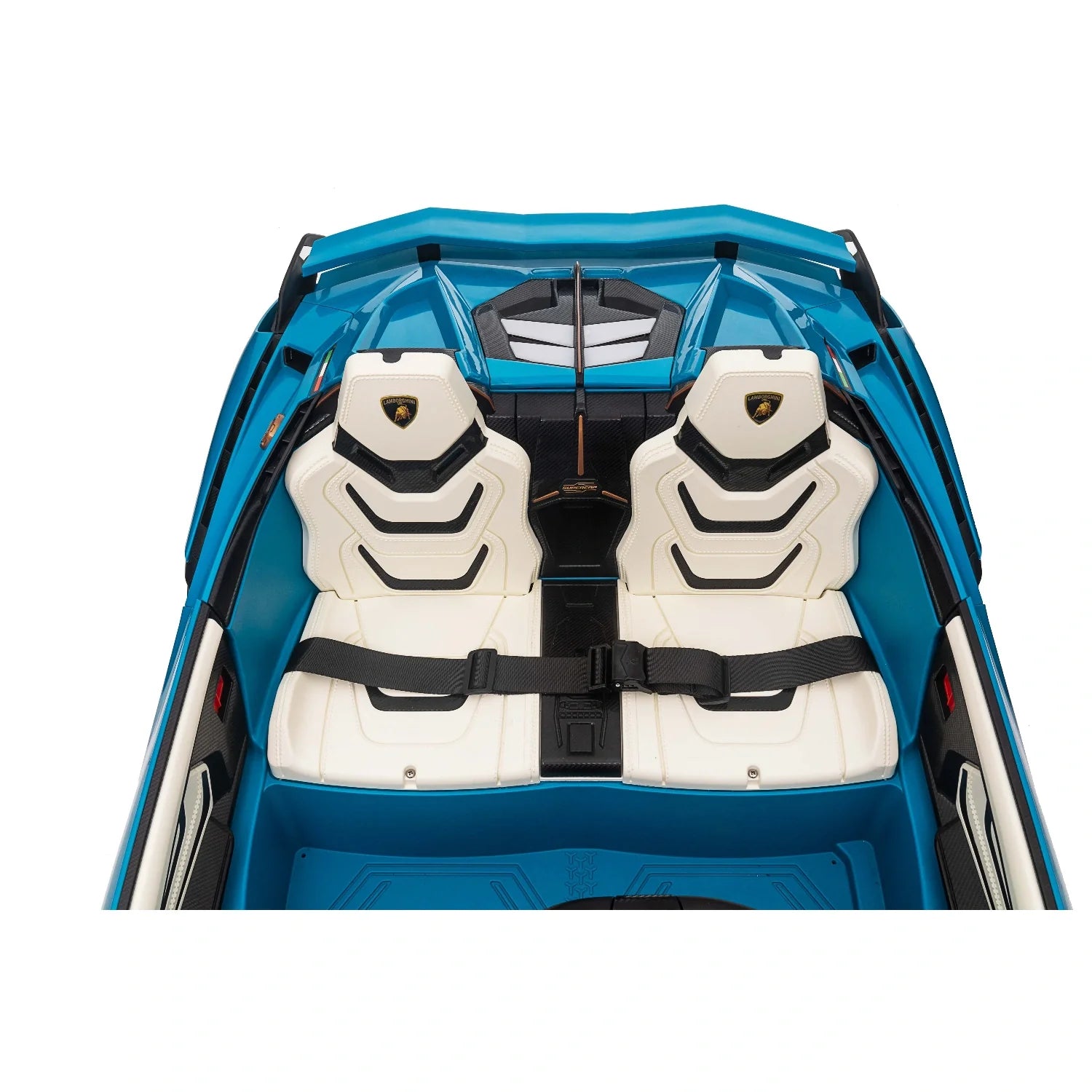 24V Lamborghini Sian Roadster – Blue Two-Seat Kids Electric Supercar