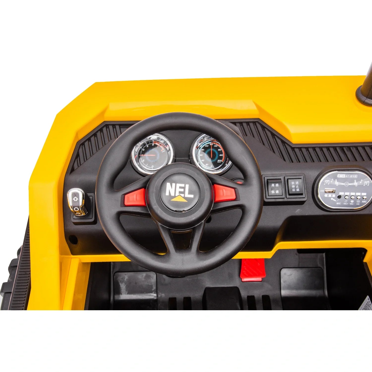 24V Kids Construction Tipper Truck – Yellow 2-Seater Ride-On Dump Truck