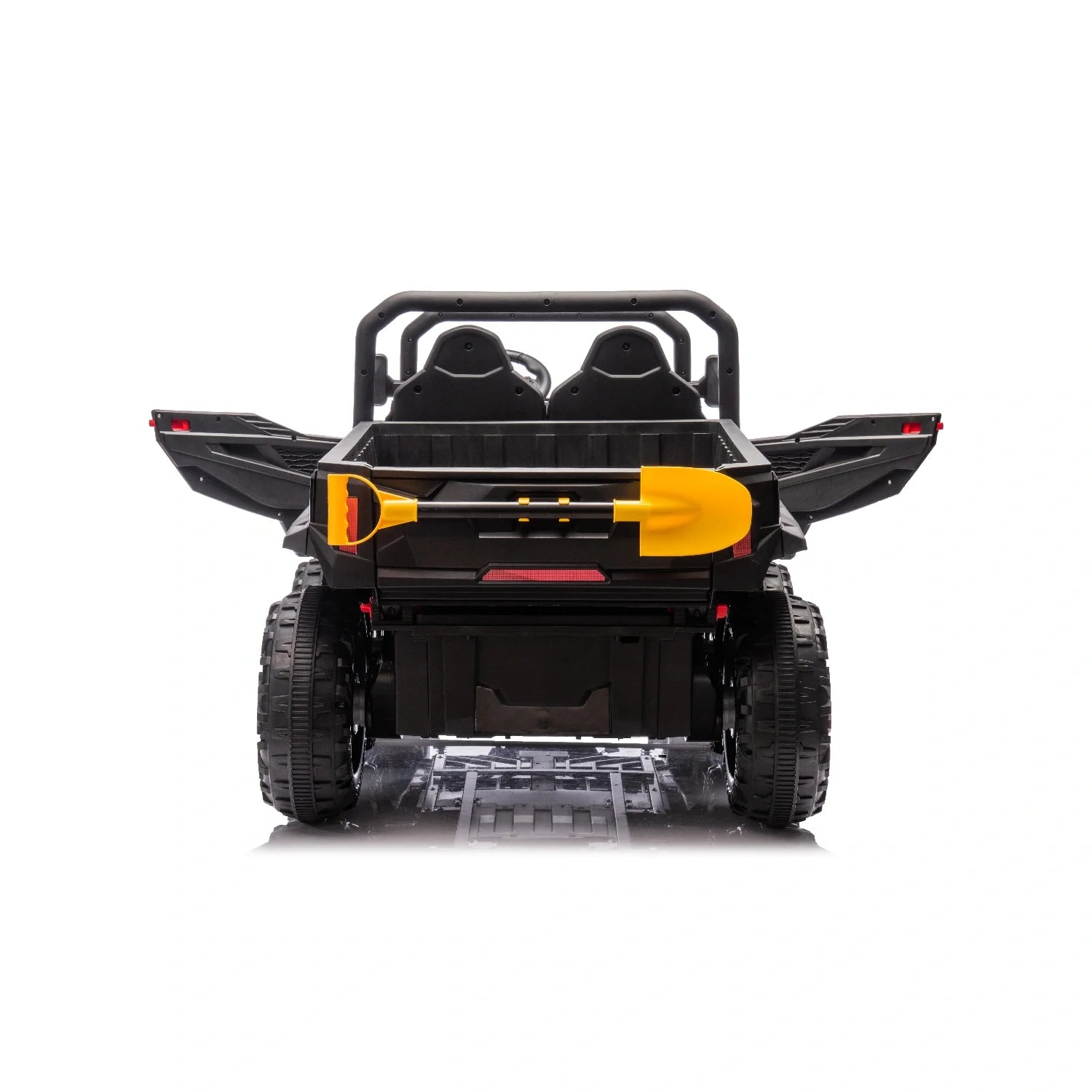 24V 6-Wheel Kids Electric Dump Truck – Black Ride-On Tipper Farm Utility Truck