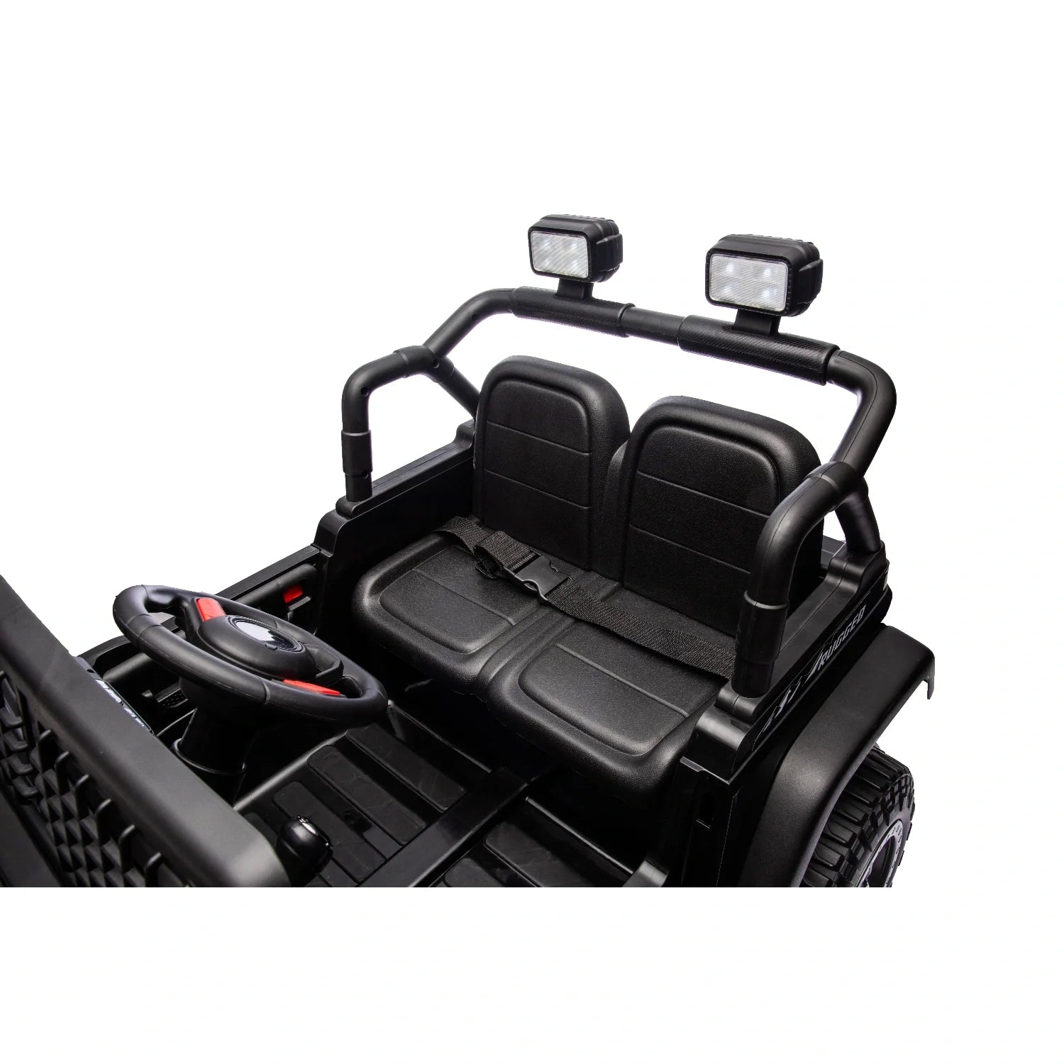 12V Kids Electric Jeep Ride-On Car – Black Off-Road Style with Remote Control