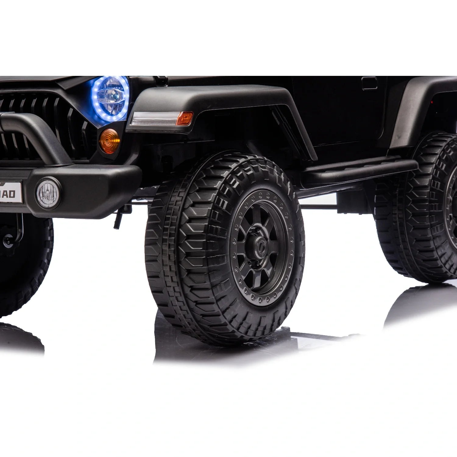 12V Kids Electric Jeep Ride-On Car – Black Off-Road Style with Remote Control