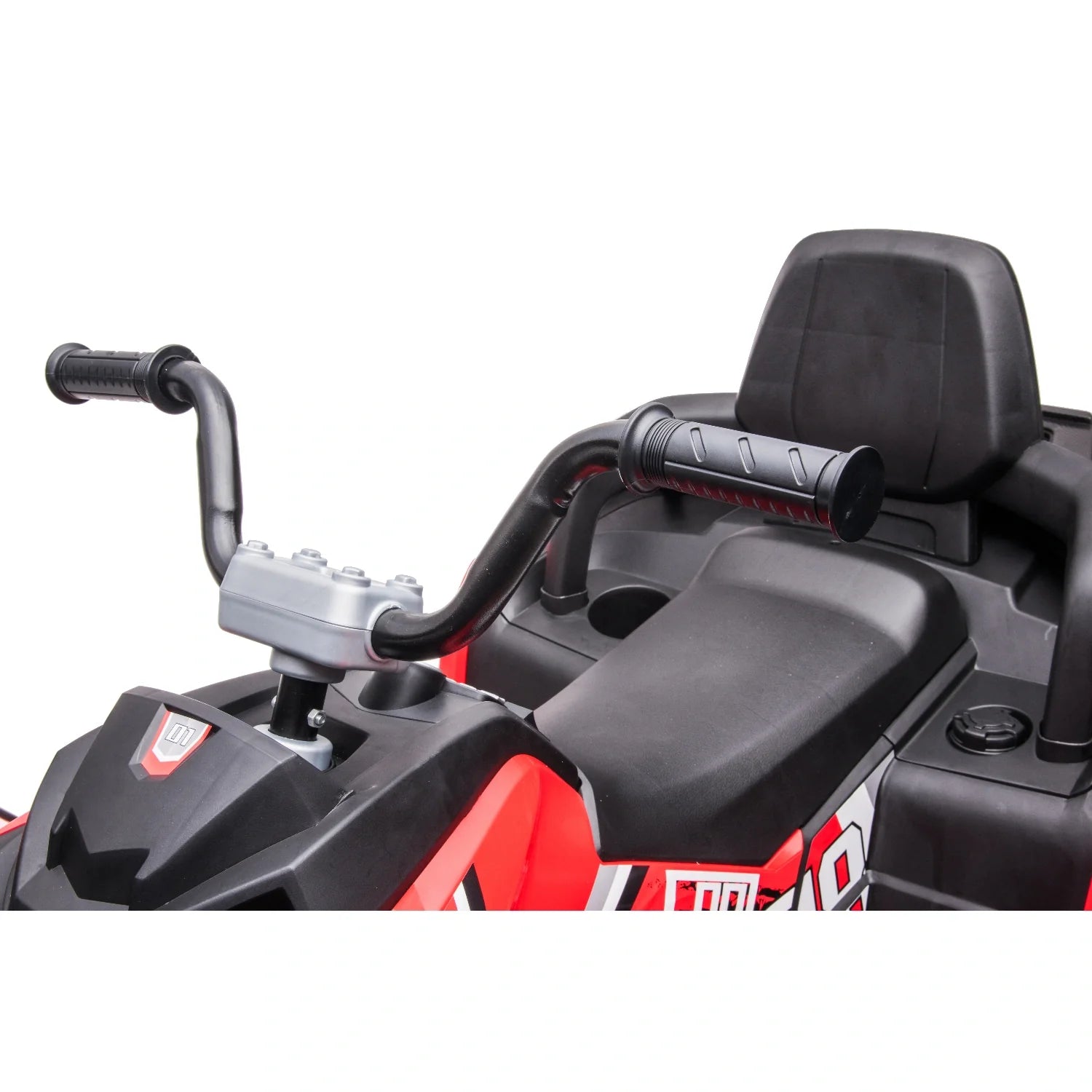 12V Kids Quad Bike – Red Electric ATV 4-Wheeler Ride-On with LED Lights