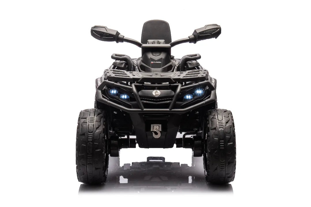 24V Can-Am Outlander 800W Kids ATV – Black 2-Seater 4×4 Quad Bike