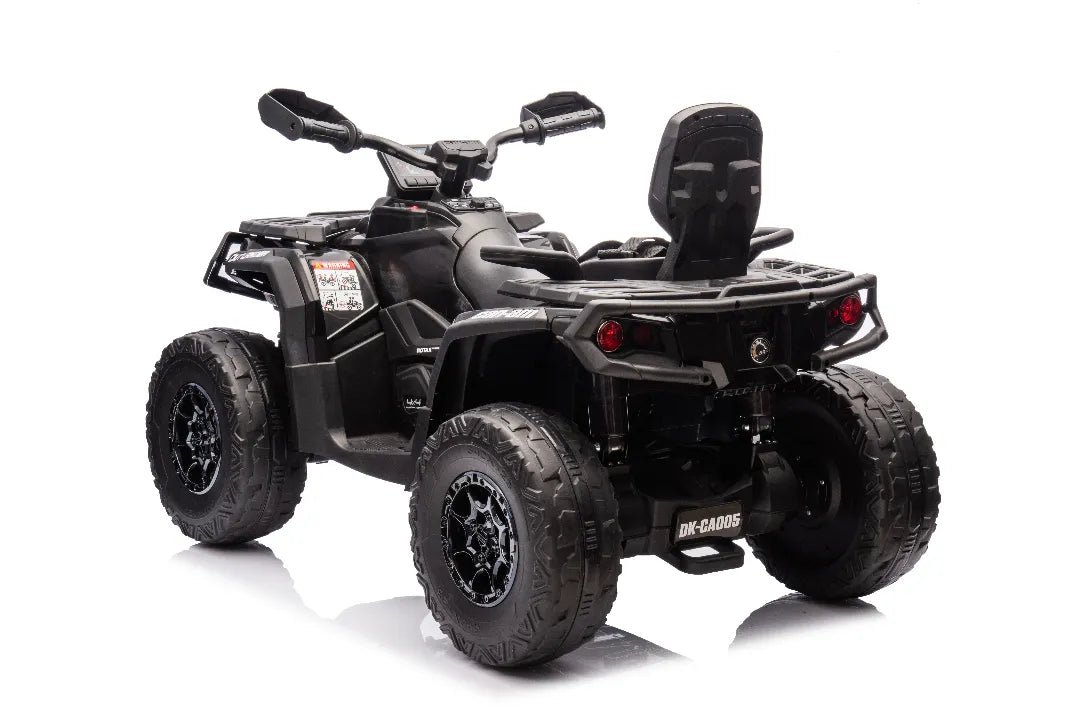 24V Can-Am Outlander 800W Kids ATV – Black 2-Seater 4×4 Quad Bike