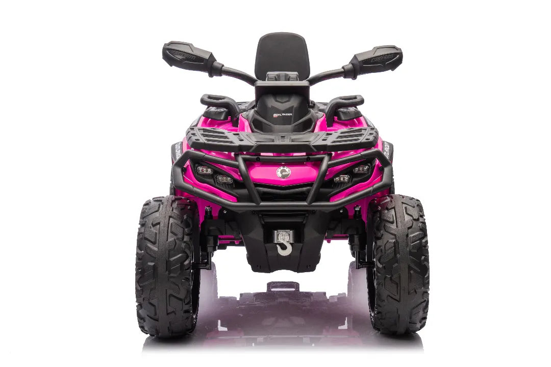 24V Can-Am Outlander Monster Kids ATV – Pink 800W 2-Seater Quad Bike