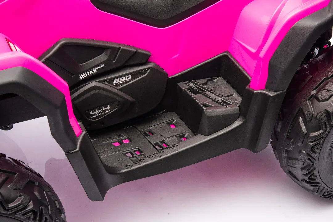 24V Can-Am Outlander Monster Kids ATV – Pink 800W 2-Seater Quad Bike