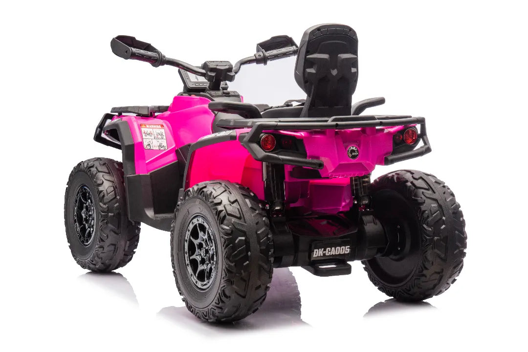 24V Can-Am Outlander Monster Kids ATV – Pink 800W 2-Seater Quad Bike